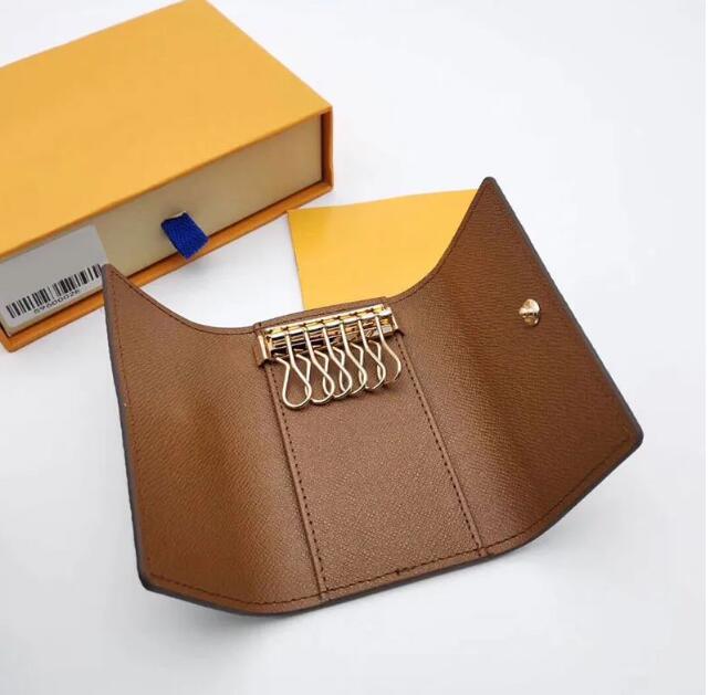 AAA Fashion Key Buckle Bag Car Designer Keychain Handmade Leather Luxury Keychains Man Woman Purse Wallet Bags Pendant Coins Accessories box
