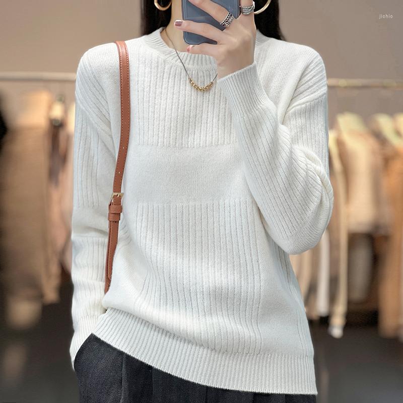 Womens Sweaters Womans And Pullover Long Sleeve O-Neck Casual Coats Female Cashmere Sweater Knitted Jumper Wool Clothing Blouse