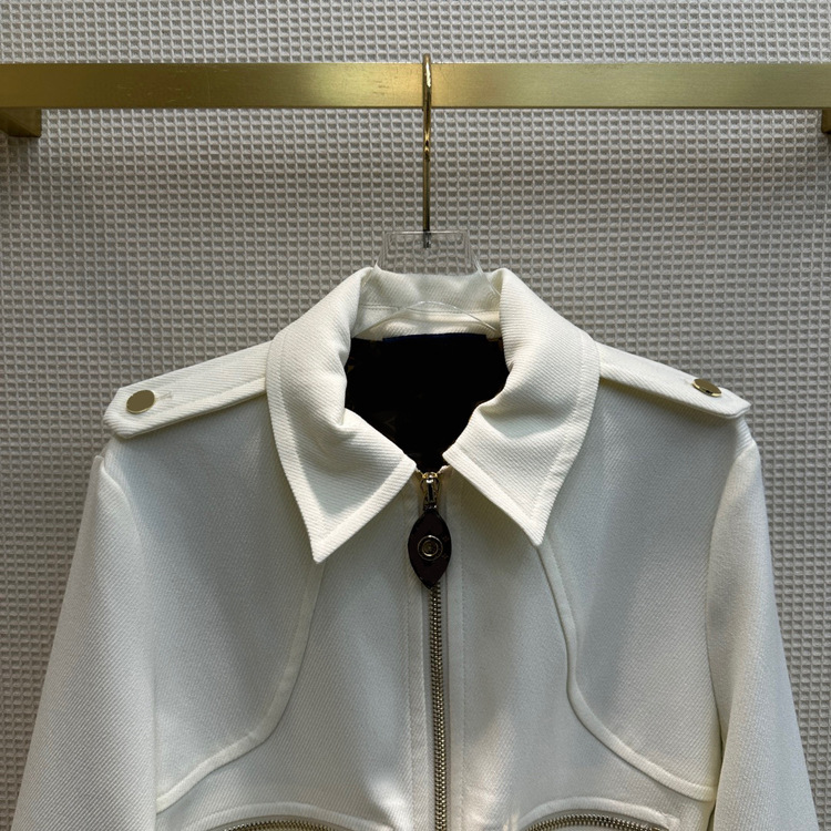 Milan Style Runway Dress Autumn Crew Neck Long Sleeve White Black Brand Same Style Empire Womens Dress Fashion