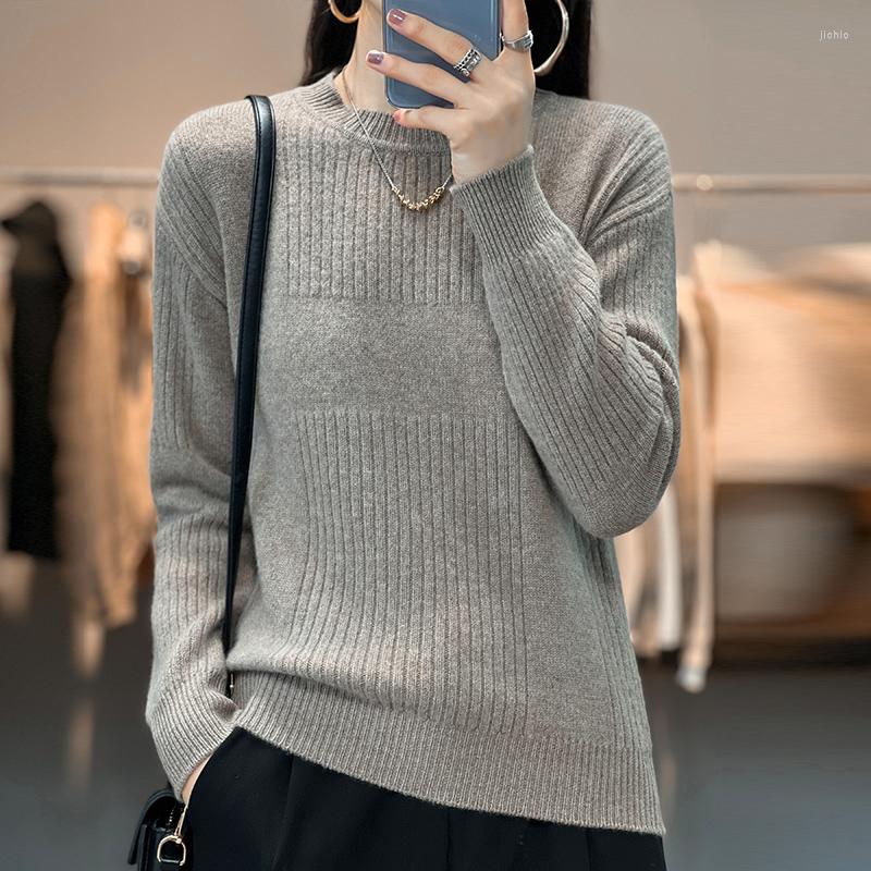 Womens Sweaters Womans And Pullover Long Sleeve O-Neck Casual Coats Female Cashmere Sweater Knitted Jumper Wool Clothing Blouse
