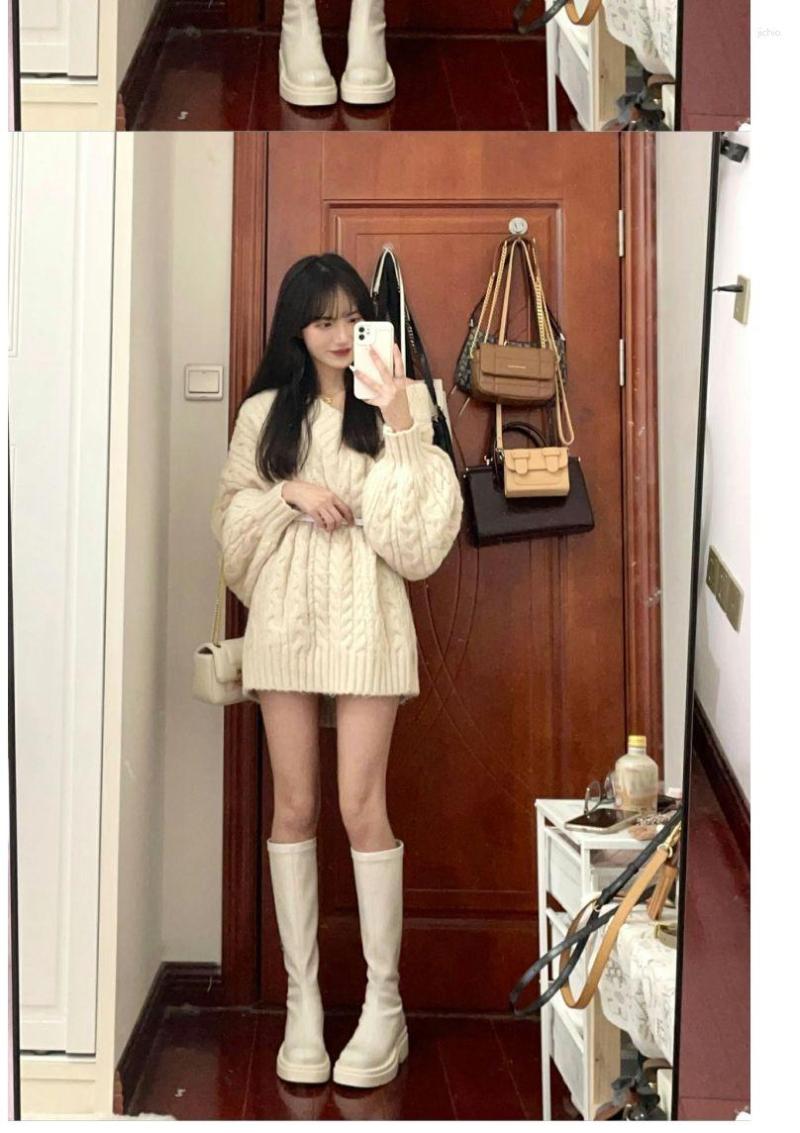 Womens Sweaters Sweater O-neck Spring Autumn Basic Pullover Warm Winter Casual Woman Jumpers Korean Fashion Knitted Bottoming Shirt 2023