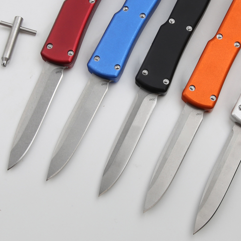 High Grade Small Tactical Knife D2 Satin Blade Aviation Aluminum Handle Outdoor Mini EDC Pocket Knives with Repair Tool