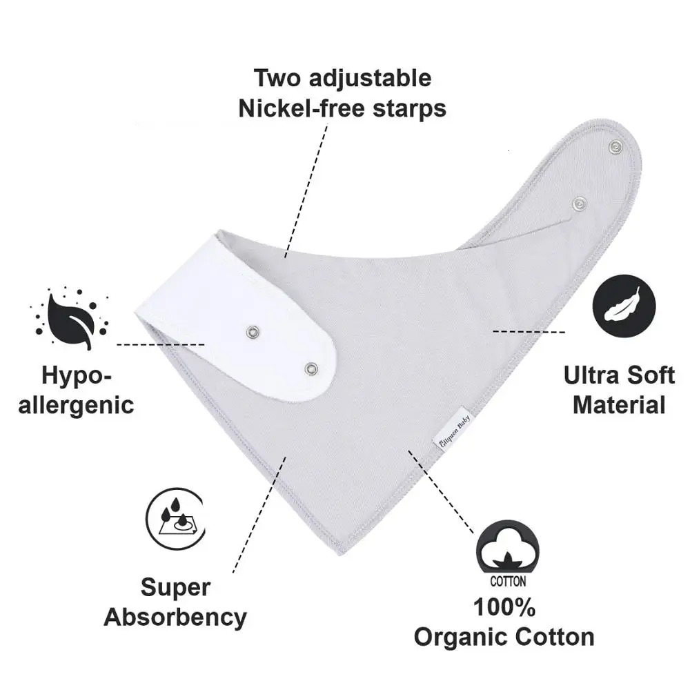 Bibs Burp Cloths Baby Bibs 10 Pack Soft and Absorbent for Boys Girls Baby Infant Bandana Drool Bibs 100% Soft Organic Cotton Bibs 231006