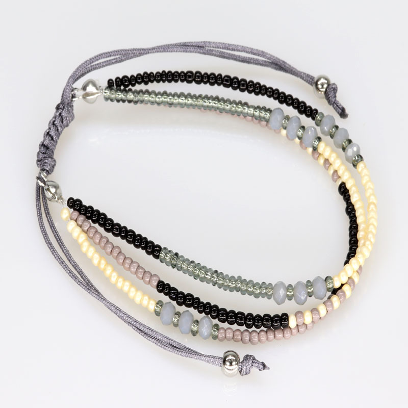 Bohemian Style Multi Layered Glass Beads Bracelet Jewelry for Wholesale