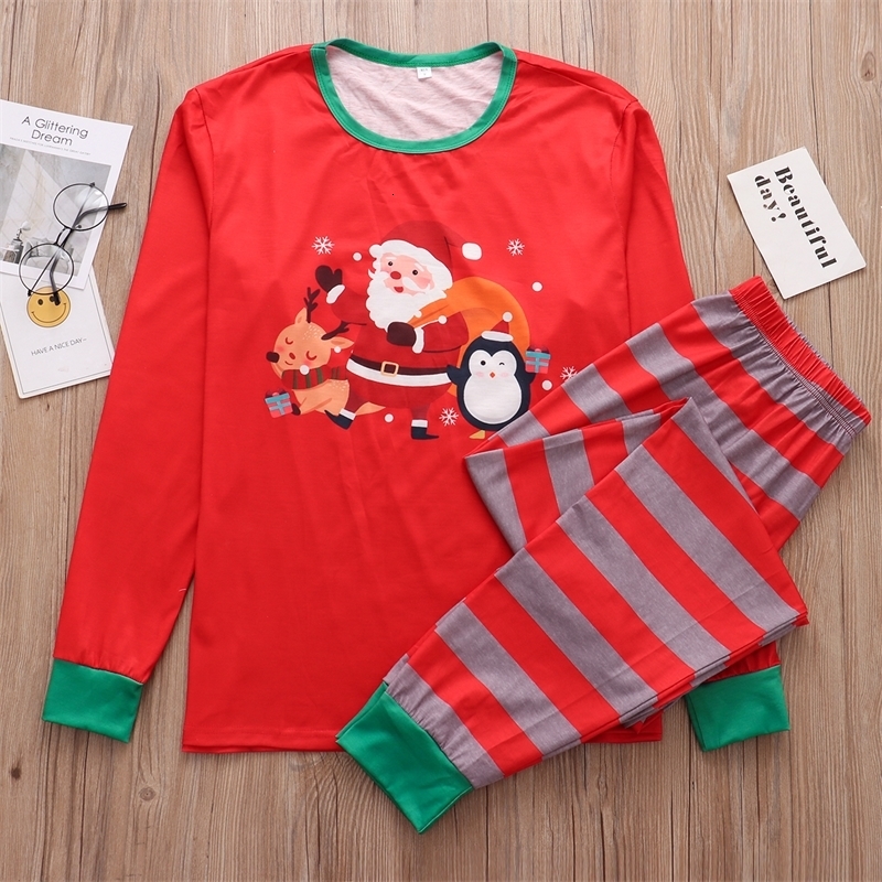 Family Matching Outfits Christmas Pajamas Clothing Set Santa Claus Clothes Xmas Adult Kids Pyjamas set Baby Romper Sleepwear 231007