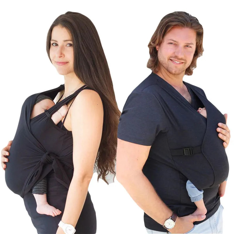 Maternity Tops Tees summer Parent-child clothing Multifunction kangaroo dad kangaroo mom comfort T-shirt vest hold baby clothes women's clothing 