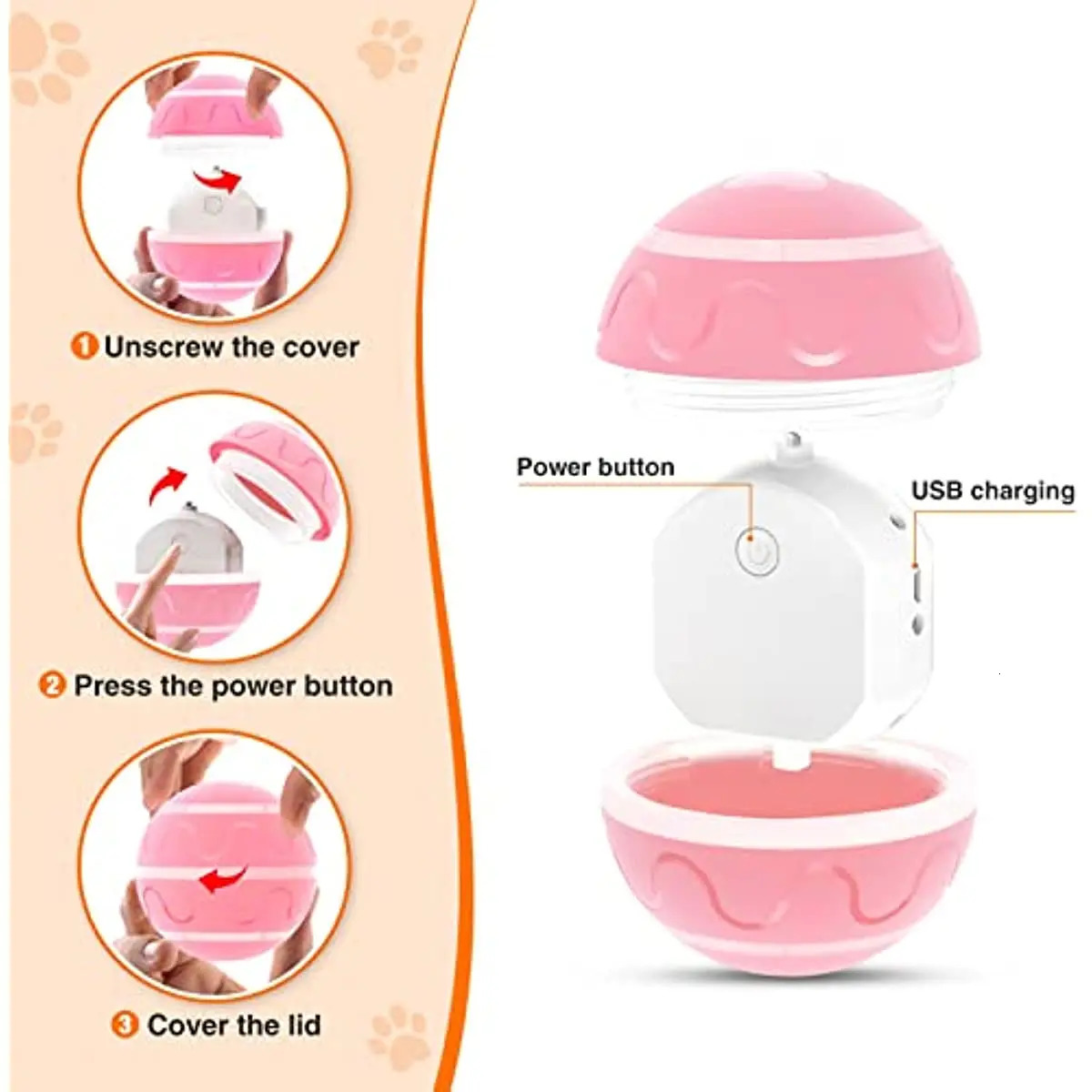 Dog Toys Chews Smart Interactive Dog Balls Remote Control Dog Chew Toy Ball for Aggressive Chewers 4 Hours Running Time Rolling Balls for Dog 231009