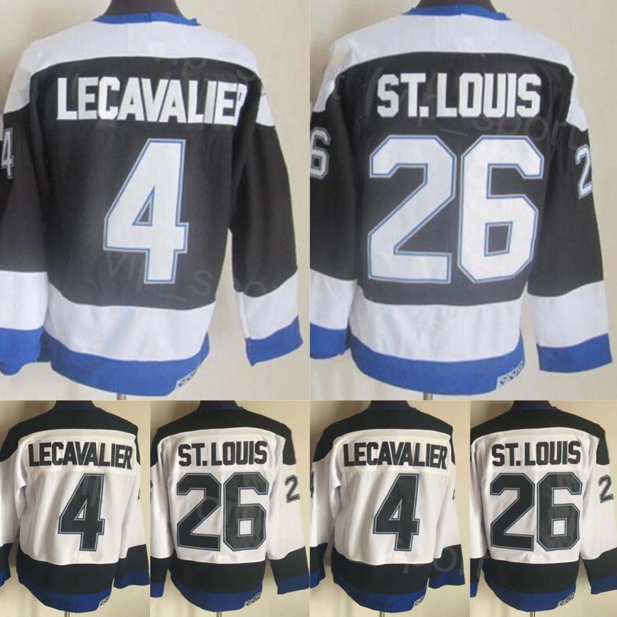 CCM 26 Martin Retro Hockey Jersey Retire 4 Vincent Lecavalier Vintage Classic For Sport Fans Breathable All Stitched Team Color Black White Pullover Mens Good
