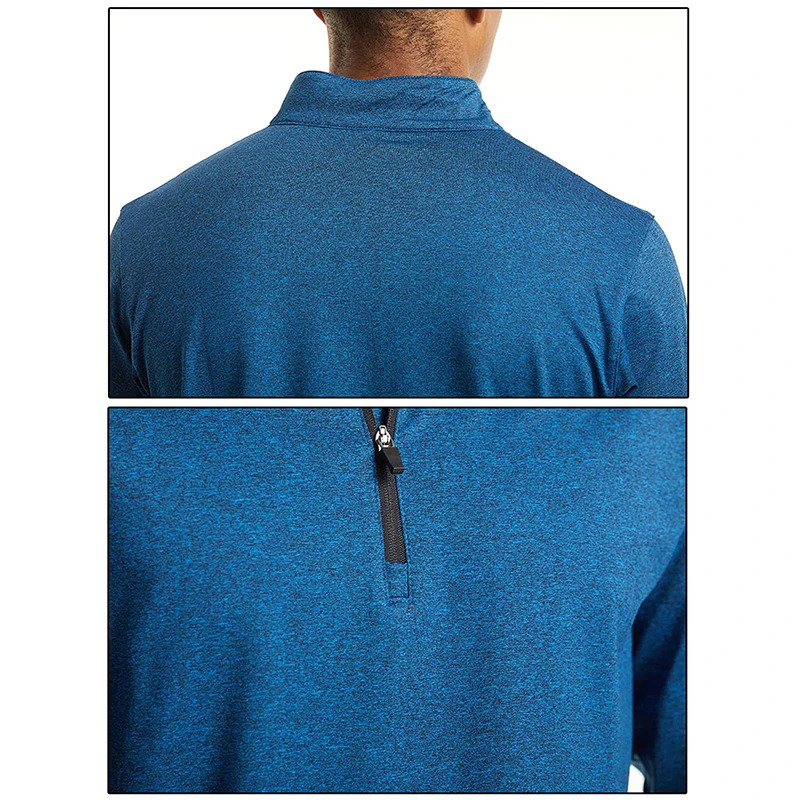 Women's Sweaters MAGCOMSEN Men's Micro-fleece Sweater Zipper Front Turtleneck Long Sleeve Breathable Warm Pullover Hiking Travel Working Shi