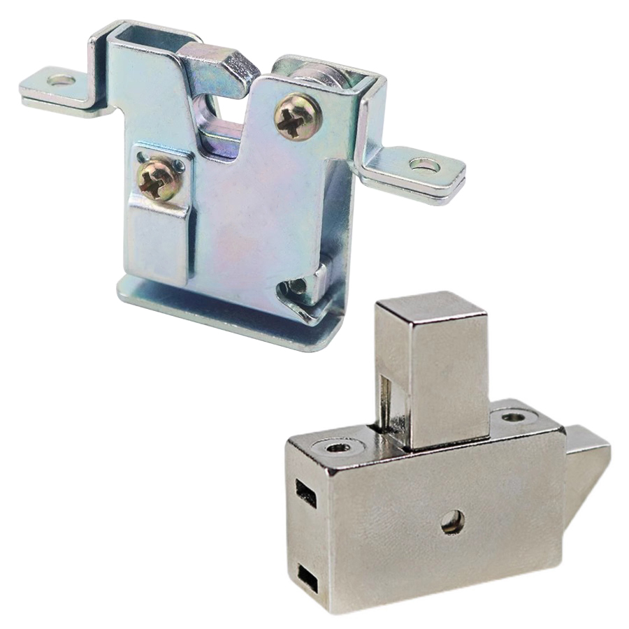 Cabinet Door Hasp Electric Box Lock Toolbox Medical Instrument Equipment Press Impact Type Spring Safety Latch hardware