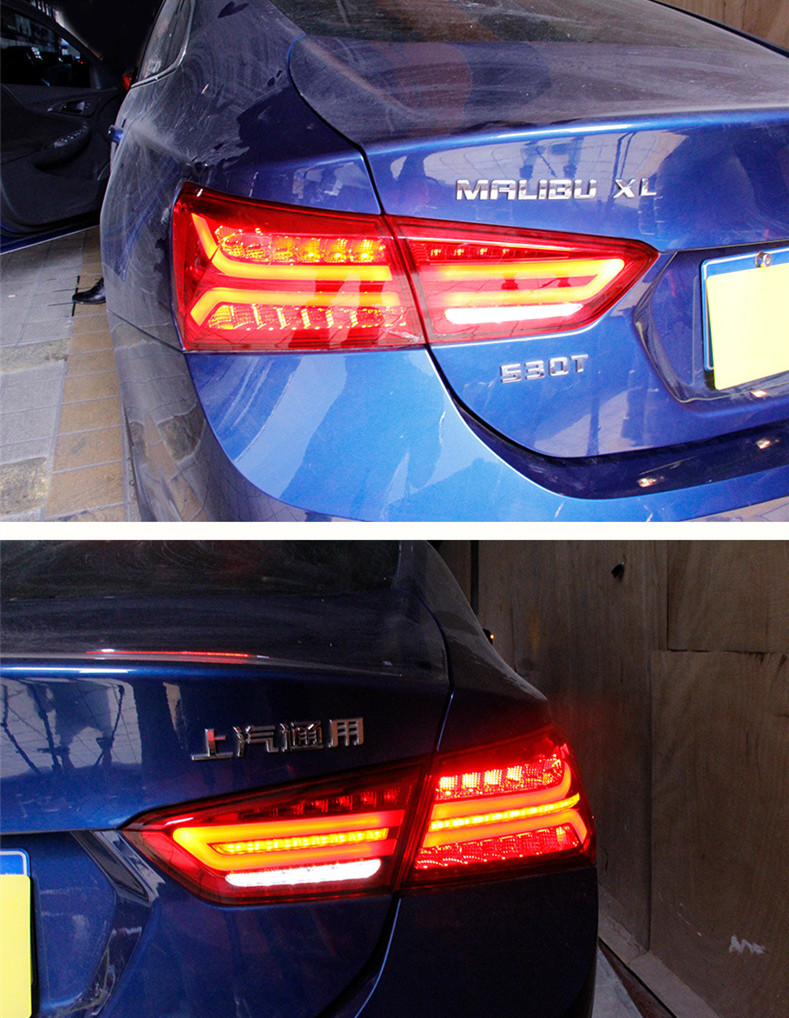 Car Tail Lights For Malibu XL Taillight 20 16-20 21 Retrofitting Audi A6L style Streaming Turn Signal Light LED Taillights