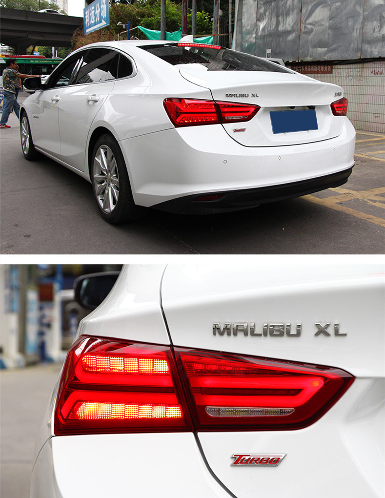 Car Tail Lights For Malibu XL Taillight 20 16-20 21 Retrofitting Audi A6L style Streaming Turn Signal Light LED Taillights