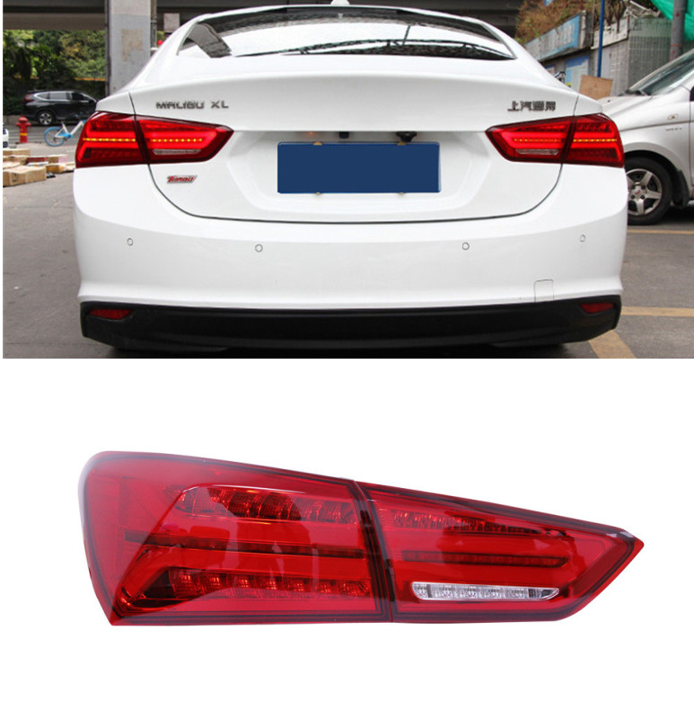 Car Tail Lights For Malibu XL Taillight 20 16-20 21 Retrofitting Audi A6L style Streaming Turn Signal Light LED Taillights