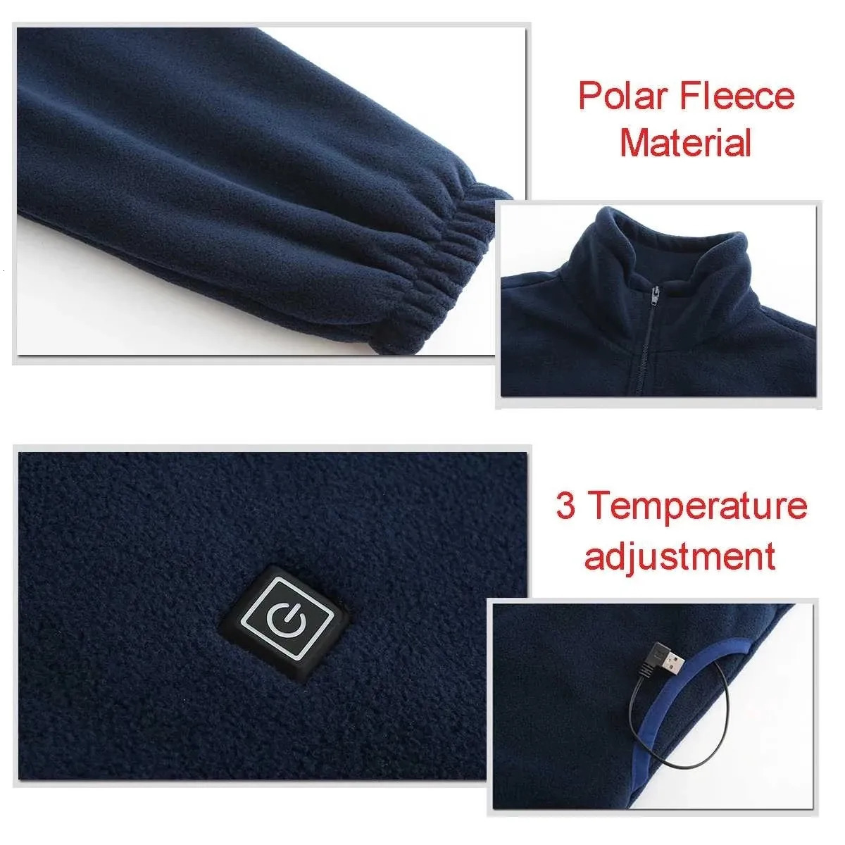Men's Sweaters Men Heated Sweaters Winter Autumn Thickened Coats Vest Jackets Fleece Coats Heating Cashmere Vest Fashion Slim Furry Coat 231009