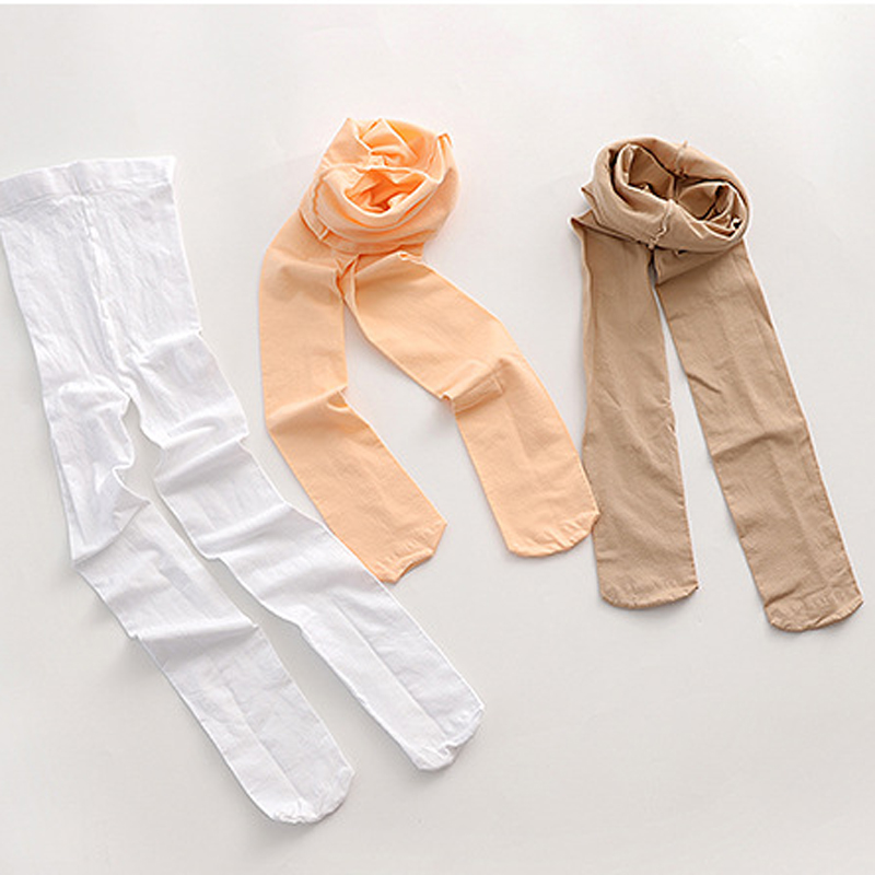 Kids Pantyhose Ballet Dance Tights for Girls Stocking Children Velvet Solid White Pantyhose Girls Tights