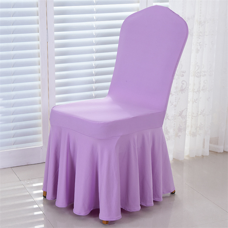 White Chair Cover Spandex Chair Cover for Wedding Banquet