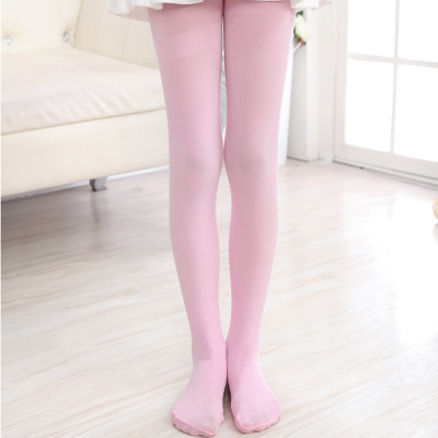 110-129CM Kids Pantyhose Ballet Dance Tights for Girls Stocking Children Velvet Solid White Pantyhose Girls Tights