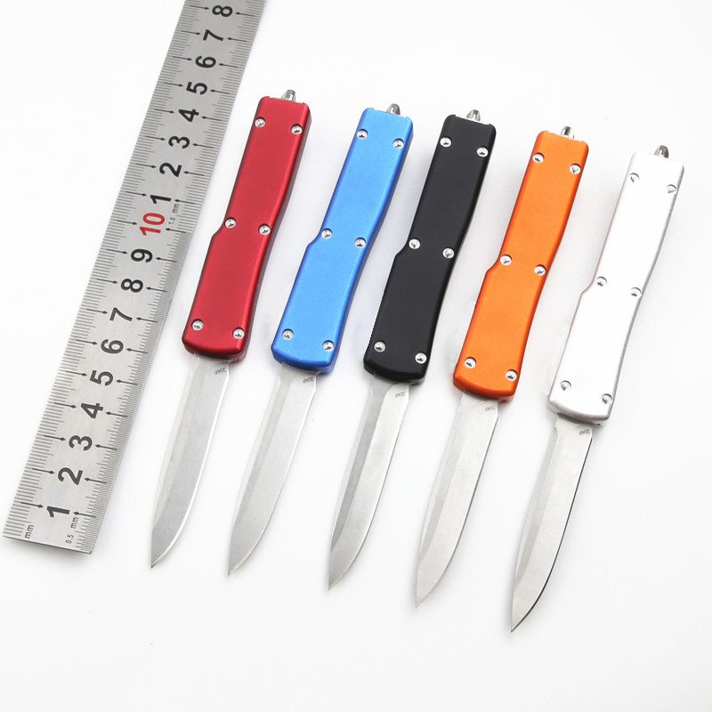 High Grade Small Tactical Knife D2 Satin Blade Aviation Aluminum Handle Outdoor Mini EDC Pocket Knives with Repair Tool