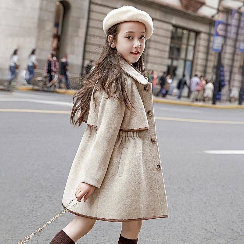 Coat Fashion Winter Girl en Coats 2023 Thicken Warm Outerwear Kids Clothing Windproof Jackets Teens Long 231007