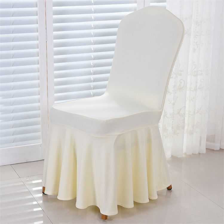 White Chair Cover Spandex Chair Cover for Wedding Banquet