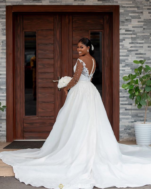 2023 Oct Arabic Aso Ebi Plus Size White Mermaid Luxurious Wedding Dress Lace Detachable Train Bridal Gowns Dresses ZJ407