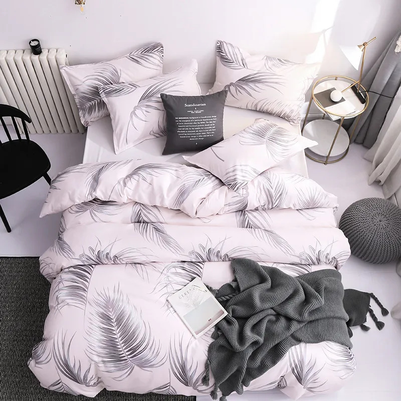 Bedding sets 3pcs Couple Duvet Cover with Pillow Case Nordic Comforter Set Quilt QueenKing Double or Single Bed 231009 - view 4