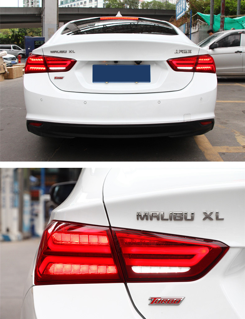 Car Tail Lights For Malibu XL Taillight 20 16-20 21 Retrofitting Audi A6L style Streaming Turn Signal Light LED Taillights