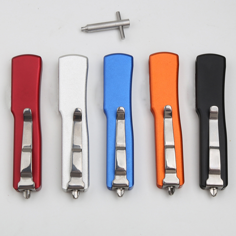 High Grade Small Tactical Knife D2 Satin Blade Aviation Aluminum Handle Outdoor Mini EDC Pocket Knives with Repair Tool