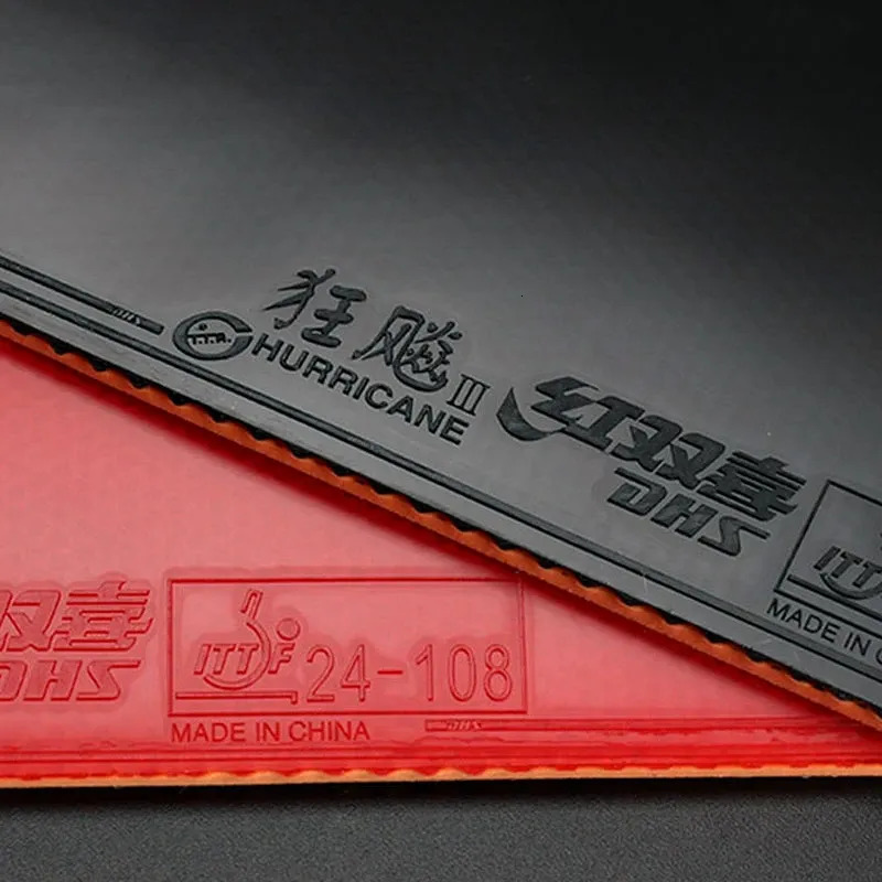 Table Tennis Raquets Original Hurricane 3 NEO Provincal Table Tennis Rubber Professional Tacky Ping Pong Rubber with Blue Orange Sponge 231007