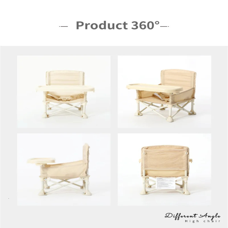 Dining Chairs Seats Baby Seat Booster High Chair Multi-Function Folding Travel Baby Eat Feeding Dining Portable Baby Eating Sitting Chaire And Table 2