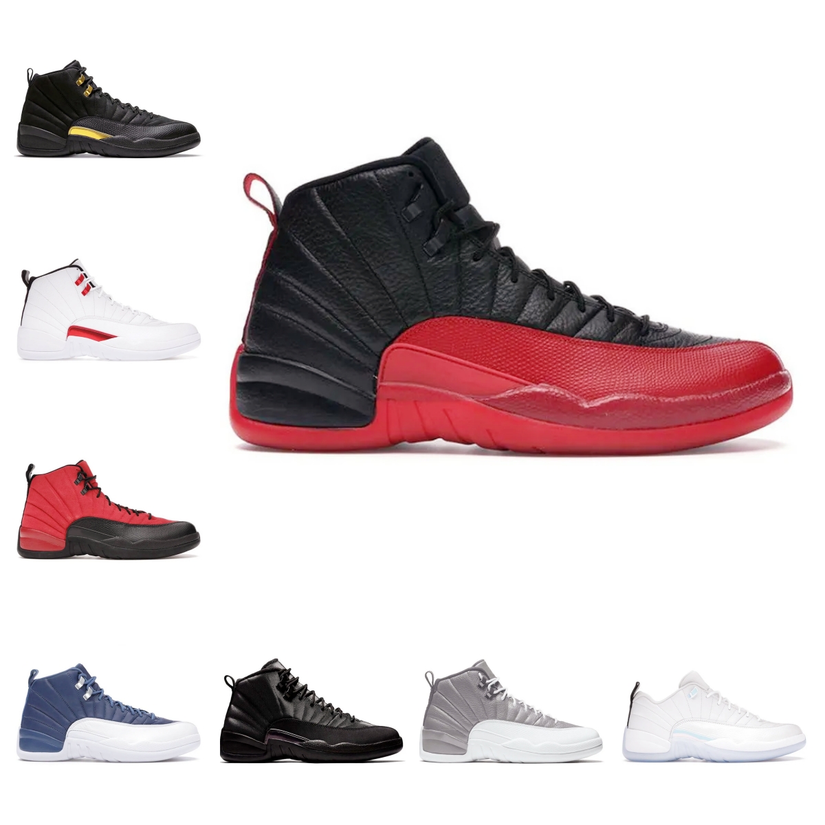 Men Basketball Shoes 12s Playoffs Royalty Stealth Reverse Game Hyper Royal Twist Utility Dark Concord Mens Trainers Outdoor Sports Sneakers