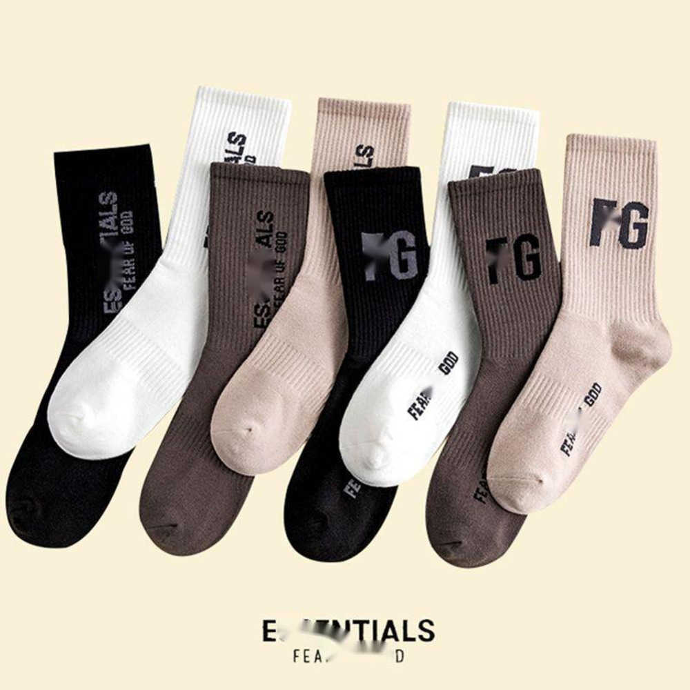 Men's Socks Fog Double Line es High Street Fog Letter Socks Seasonal Trendy Brand Sports Socks