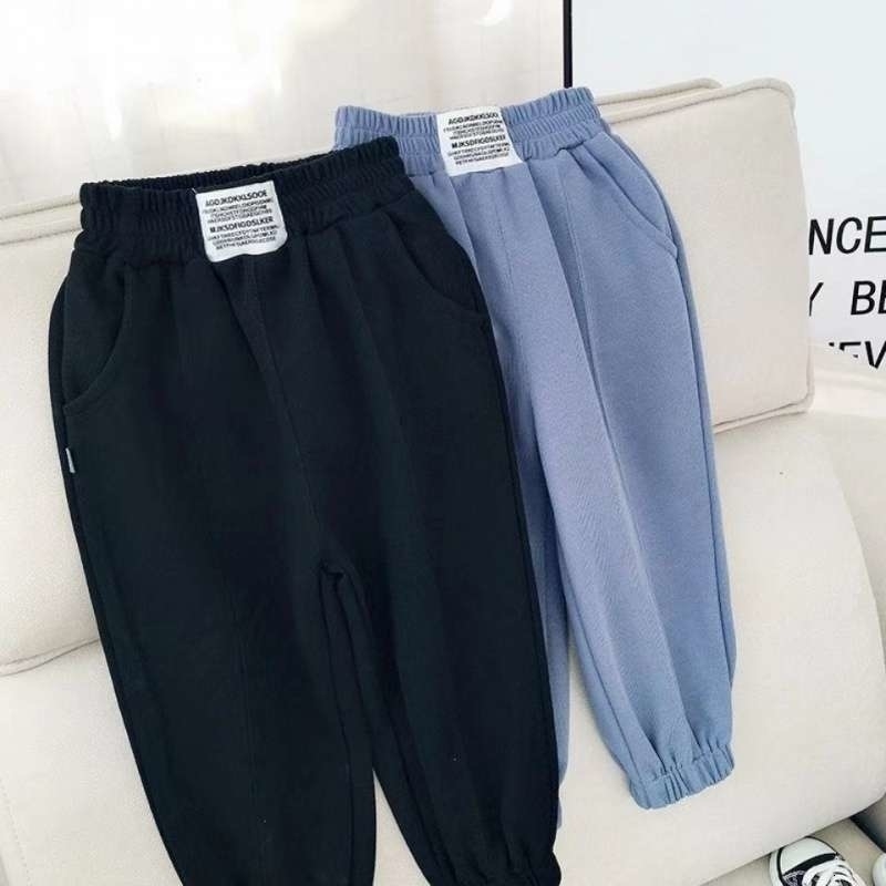Trousers 2023 fall Children Loose Toddler Boy autumn Winter baggy Pants baby girl Fashion Sports Casual Middle School Students 231007