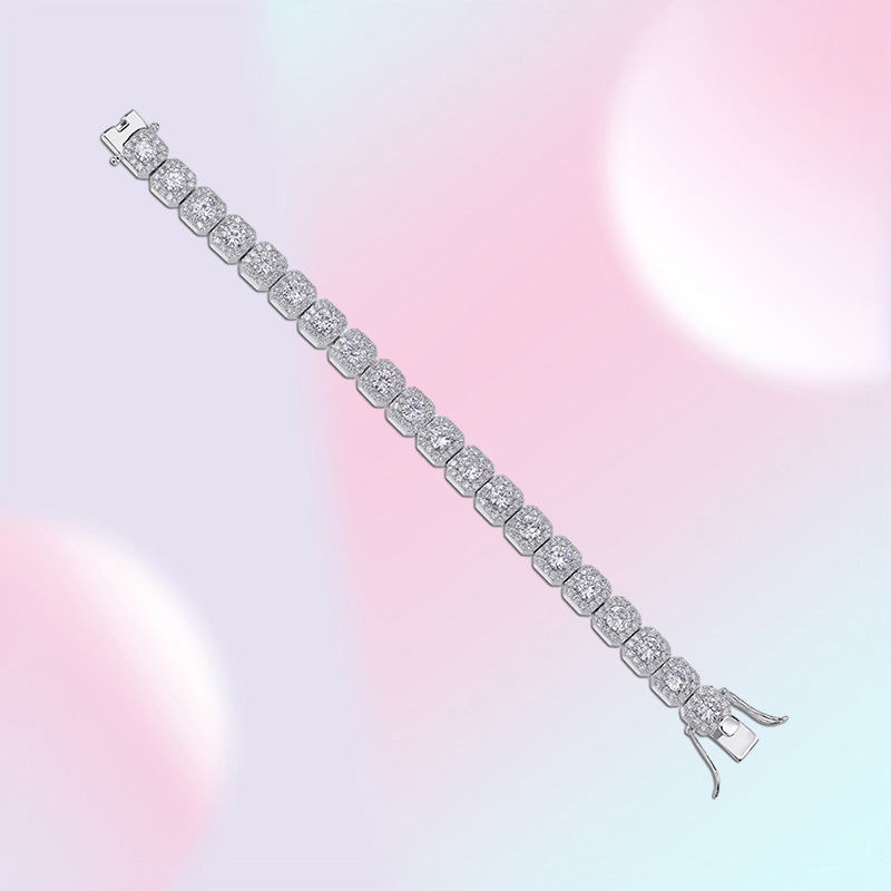 Diamond Tennis Bracelet for Love Luxury Designer Hip Hop Jewelry Mens Gold Bracelets Bling Bangle Iced Out Chains Charms Rapper Ac