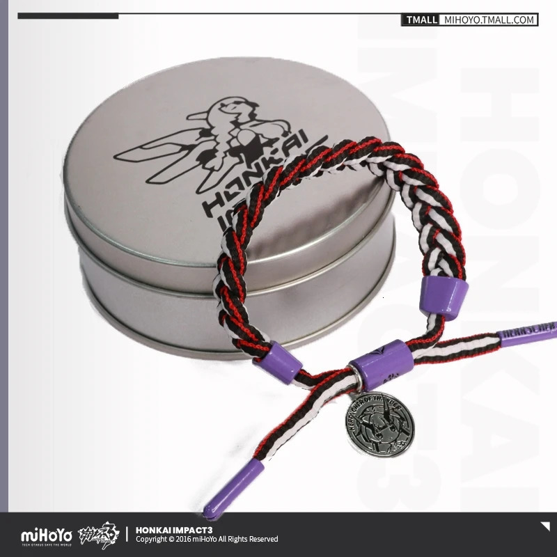Charm Bracelets Mihoyo Official Honkai Impact 3 Herrscher Of The Void Stygian Nymph Azure Empyrea Valkyries Rope Bracelet With Gift Box Jewelry 231009