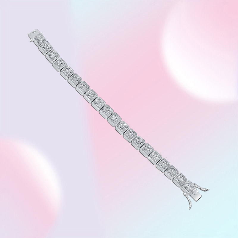 Luxury Designer Hip Hop Jewelry Mens Bracelets Diamond Tennis Bracelet Bling Bangle Iced Out Chains Charms Rapper Fashion Accessor