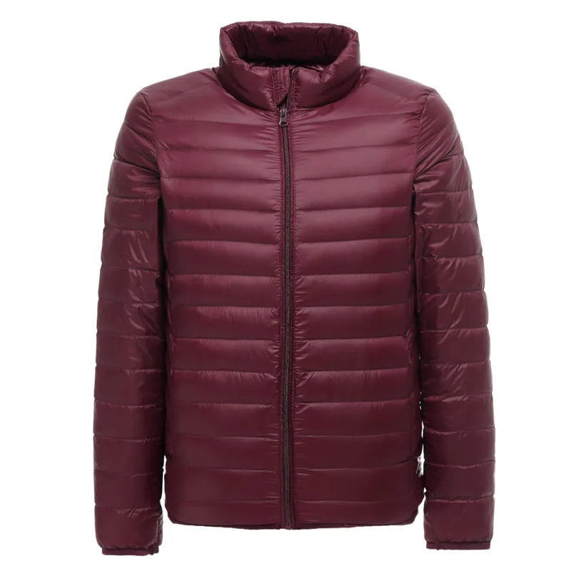 Men's Down Parkas Lightweight WaterResistant Packable Puffer Jacket 2023 Arrivals Autumn Winter Male Fashion Stand Collar Coats 231010