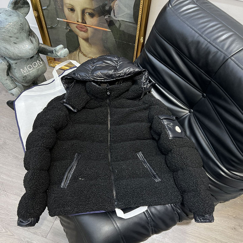 Women Tech Fleece Parka Jackets Women Winter Down Jacket Designer Woman Classic Reversible Down Coat Woman Woolen Letter Pattern Coats