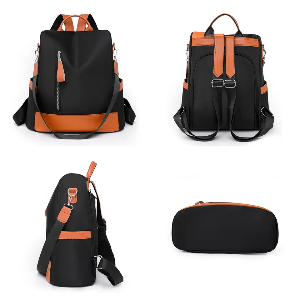 School Bags Women Fashion Nylon Backpack Travel School Nylon School Bag Shopping Rucksacks Travel Shoulder Schoolbag Shoulder Bag 231009