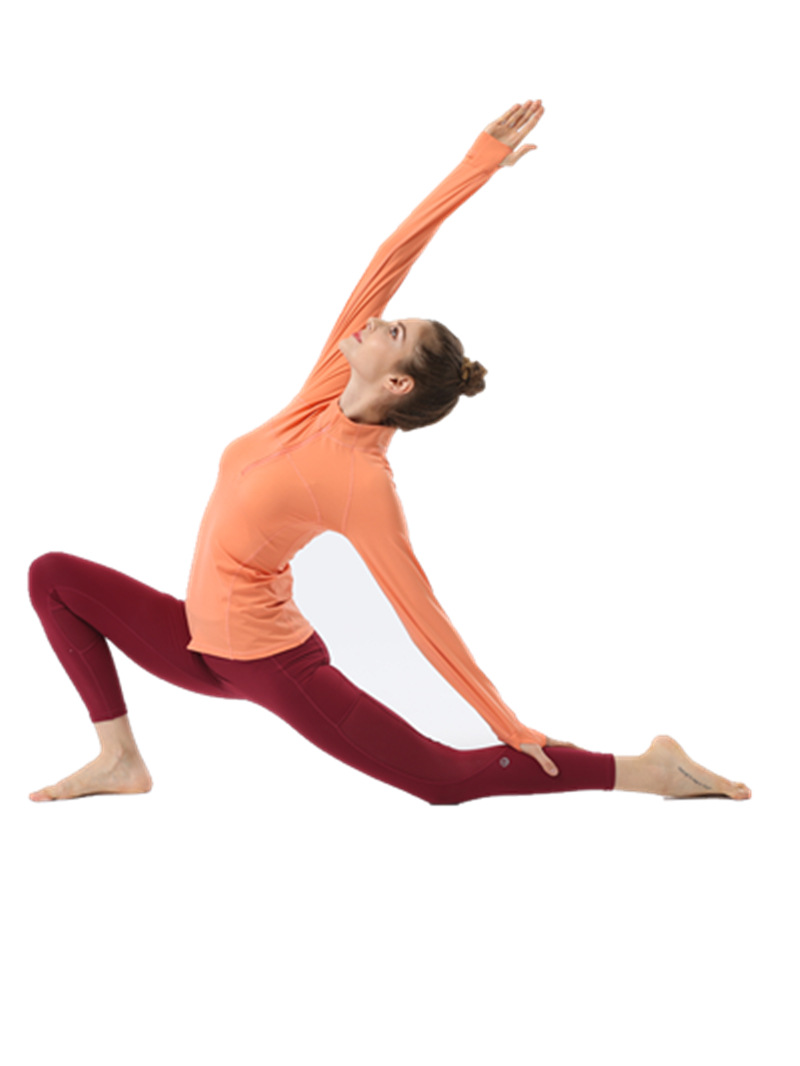 Yoga Coat Long Sleeve Tops T-shirt Women's Tight Zipper Stand Collar Jacket Elastic Quick-drying Fitness Outdoor Sports Running Shirts