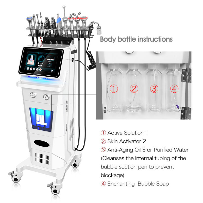 OEM ODM 13 In 1 Beauty Aqua Beauty Dermabrasion Machine Beauty Oxygen Beautys Skin Rejuvenation Beauty Salon Equipment for All Type Skin Use