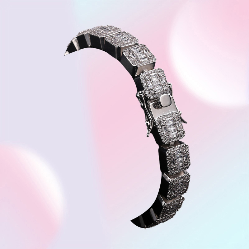 Luxury Designer Hip Hop Jewelry Mens Bracelets Diamond Tennis Bracelet Bling Bangle Iced Out Chains Charms Rapper Fashion Accessor