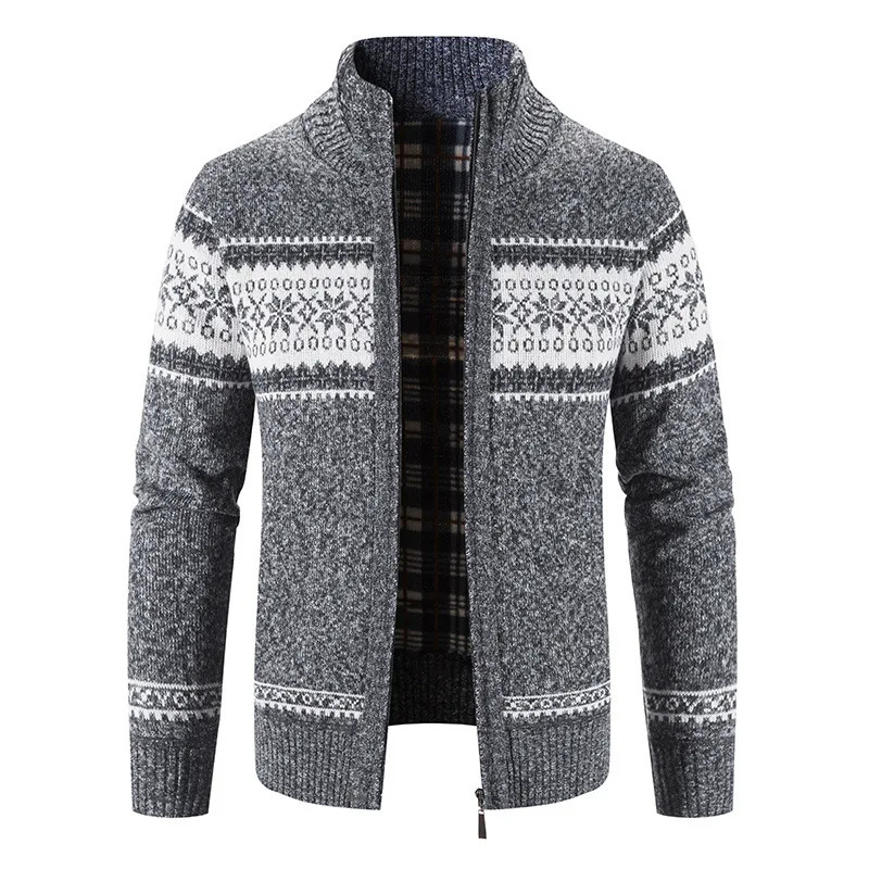 Men's Sweaters Cardigan 2023 Autumn Winter Stand Collar Zipper Sweater Coat Jacket Male Clothing Cotton Thick Warm 231010Z