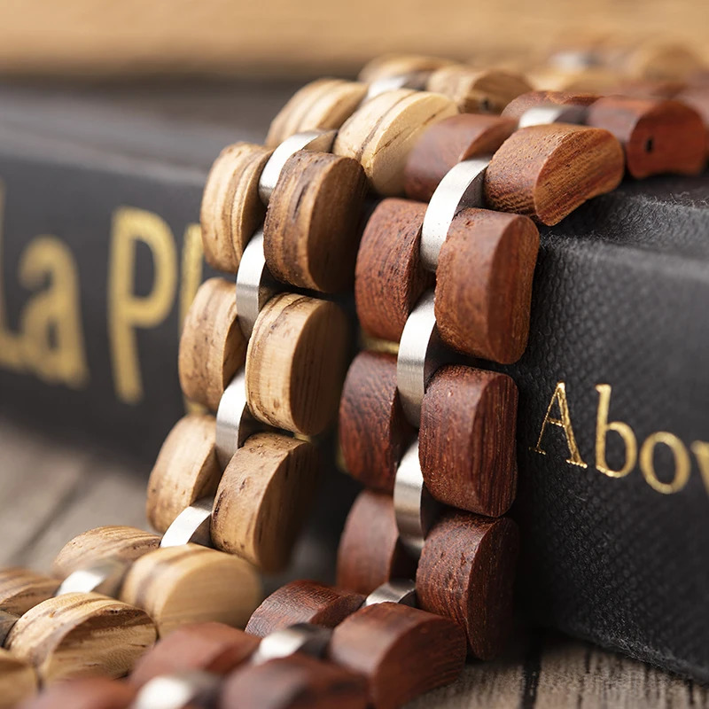 Charm Bracelets BOBO BIRD Wood Bracelet for Men Women Links Bracelet Charm Bangle Jewelry Gift pulsera hombre Length Adjustable s 231009