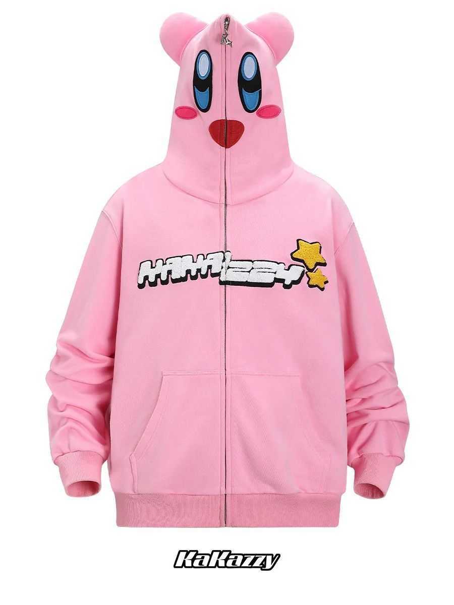 Kakazzy Full Pull Cosplay Printed Hoodie Zipper To Top Embroidery T231010
