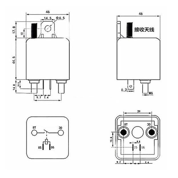 12V Universal Battery Switch Relay 120A/200A/250A Integrated Wireless Remote Control Disconnect Cut Off Isolator Master Switches
