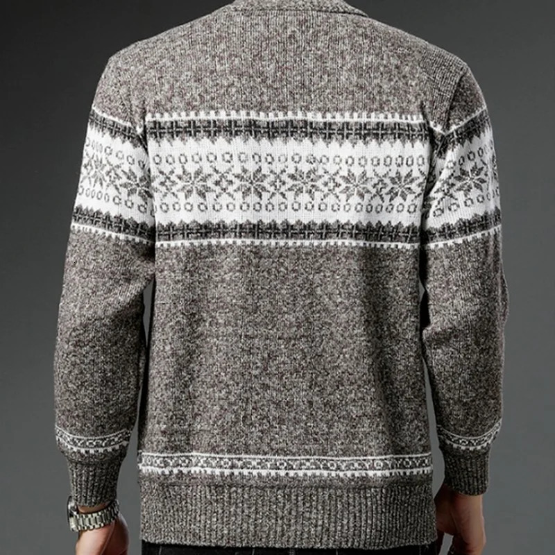 Men's Sweaters Cardigan 2023 Autumn Winter Stand Collar Zipper Sweater Coat Jacket Male Clothing Cotton Thick Warm 231010Z