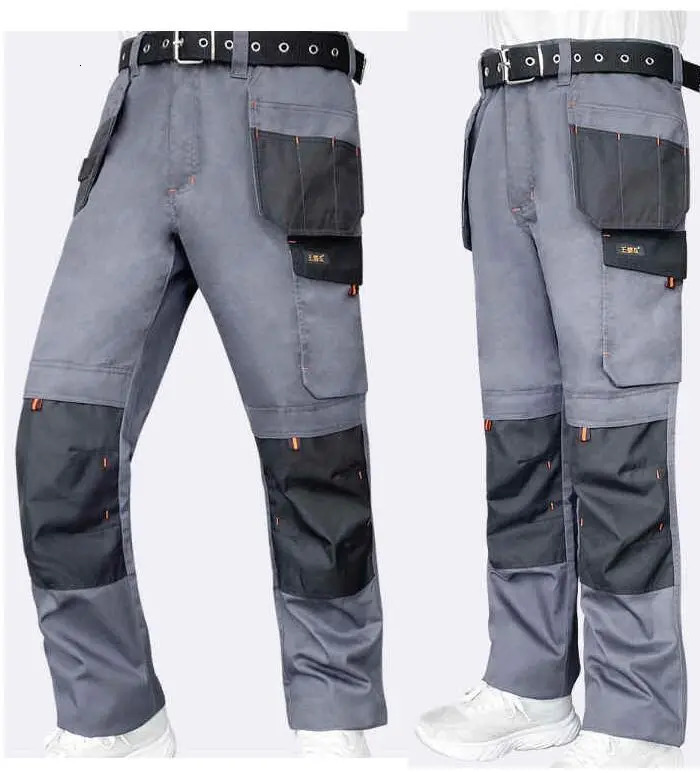 Men's Pants Men's MultiPocket Cargo Pants Outdoor Work Pants WearResistant Pants Worker's Trousers With Leg Bag 231010