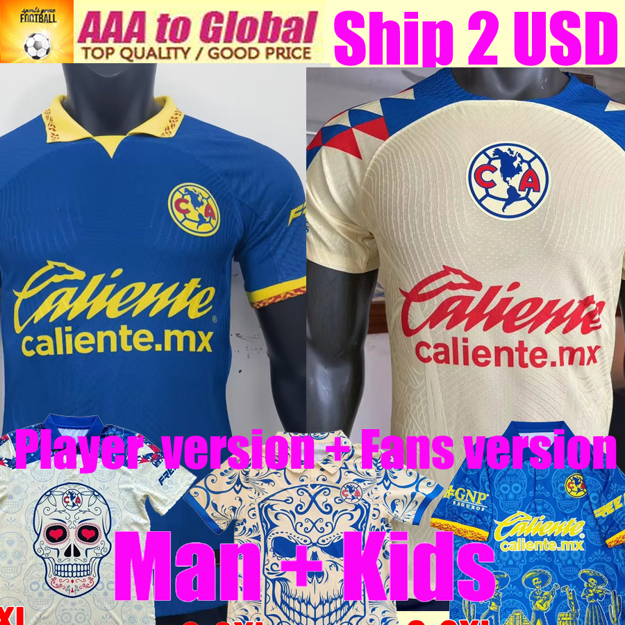Liga MX Club America Home Away Soccer Jerseys 23/24 HENRY R.MARTINEZ D.VALDES G.OCHOA FIDALGO 2023 Fans Player Version Maillot Men Kids
