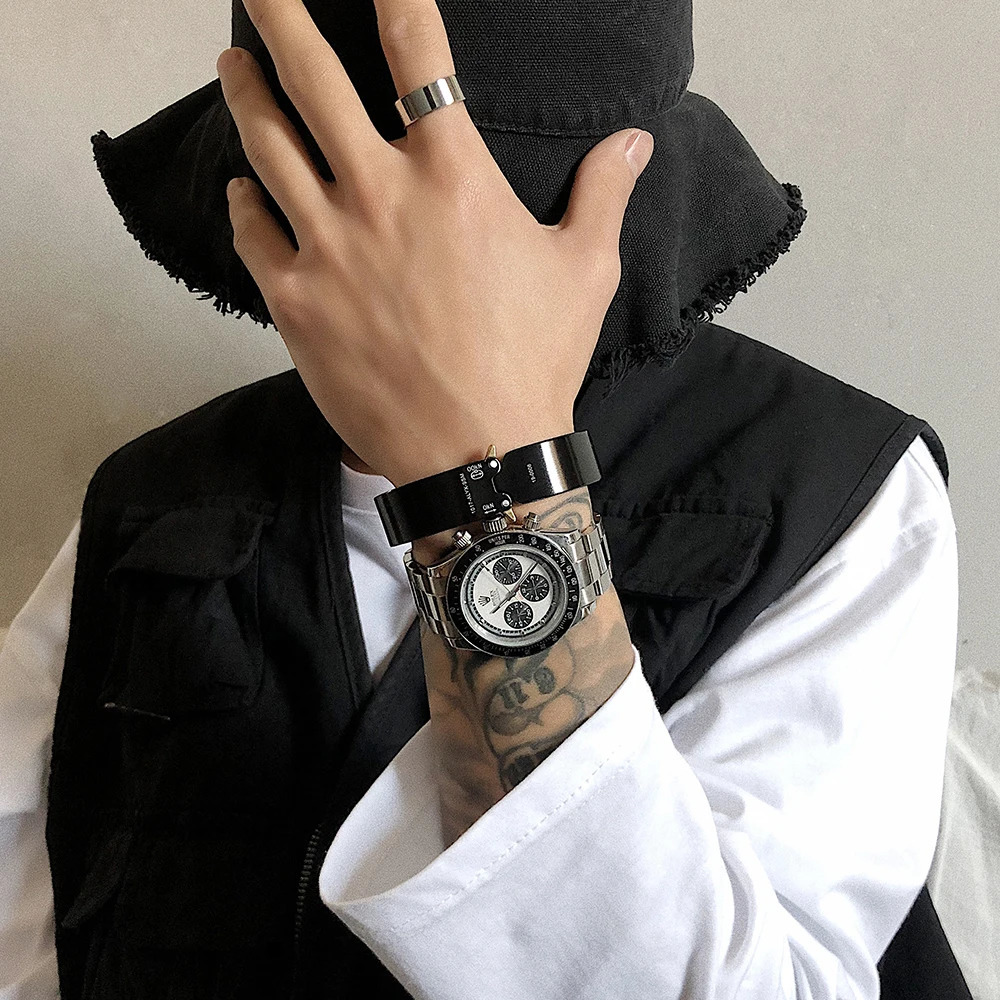 Charm Bracelets Alyx Bracelet TTitanium alloy 1 1 High Quality Version Track Men Women ALYX Cuff Bracelet 1017 ALYX 9SM 19-0007 231009